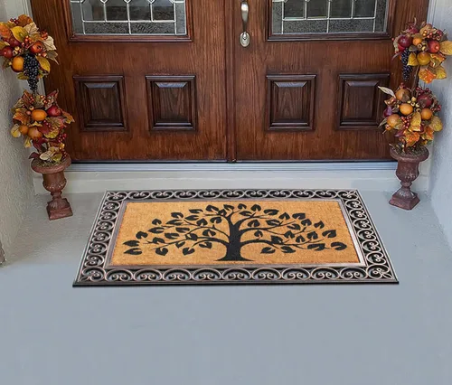 Miniatura 170 de A1HC Tapete para Puerta de Fibra de Coco Natural y Caucho, 30"x48" – Grueso, Duradero, Resistente, Anti-Desprendimiento, Resistente a