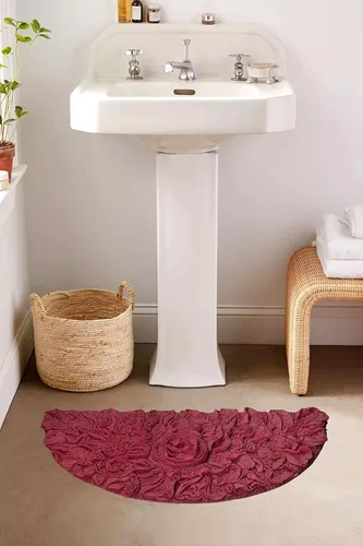 Miniatura 36 de Home Weavers Bell Flower Collection - Tapetes de baño copetudos 100 % algodón, extrasuaves y absorbentes, antideslizantes, lavables a máquina, lino