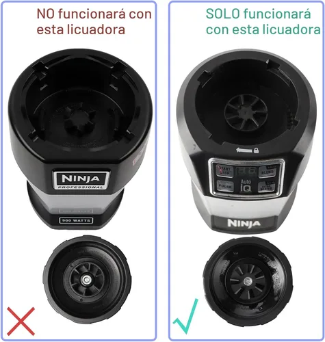 Miniatura 3 de 1 paquete de conjunto de cuchillas extractoras de 7 aletas para licuadora Ninja, cuchilla para licuadora Ninja, piezas de repuesto compatibles