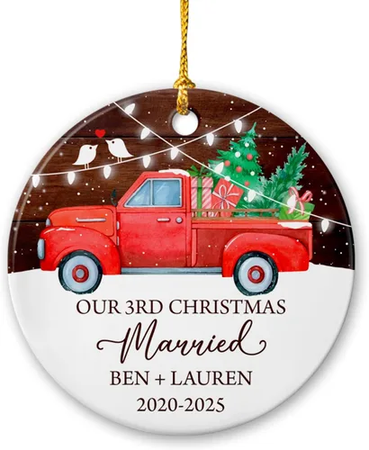 Miniatura 8 de Adorno de cerámica personalizado para la segunda Navidad de león para bebé, regalo de 2º adorno de árbol de Navidad de león para bebé, recuerdo