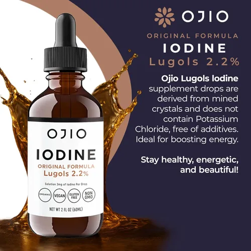 Miniatura 4 de Lugols Solución de yodo 2% – Suministro de 1 año – Gotas de yodo oral líquido de alta potencia con absorción superior – Mejora la salud general