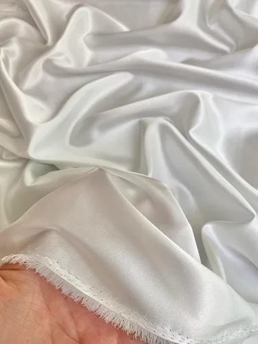 Miniatura 36 de Yard - Tela de satén sedosa elástica de alta calidad - Tela para vestidos y faldas - Suave como la seda, brillo metálico, ideal para bodas y diseño