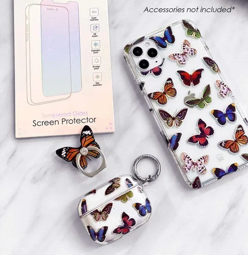 Miniatura 2 de VELVET CAVIAR Funda para iPhone 13 Pro, probada en caídas de 10 pies, mariposa retro (Vintage Butterfly)