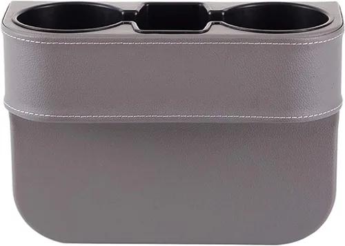 Miniatura 10 de Portavasos de automóvil, portavasos para asiento delantero automático, cubierta de piel sintética, soporte para bebidas, organizador de relleno