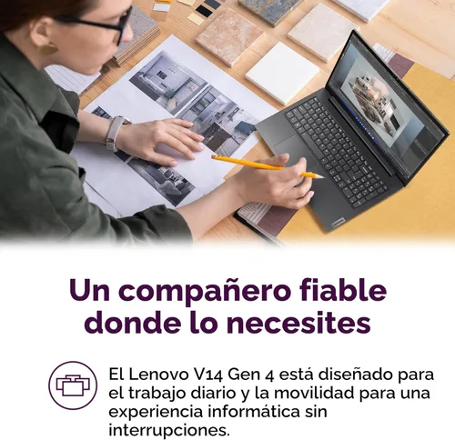 Miniatura 3 de Lenovo 14 G4 - Laptop para negocios - Intel Core i7-13620H - Pantalla FHD de 14" - 8 GB de RAM (actualizable a 16 GB) - Almacenamiento de 256 GB