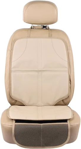 Miniatura 2 de Viaviat Protector de Asiento de Automóvil de Cuero para Elevador Duradero Impermeable Alfombrilla Protectora Funda de Asiento de Auto Grande