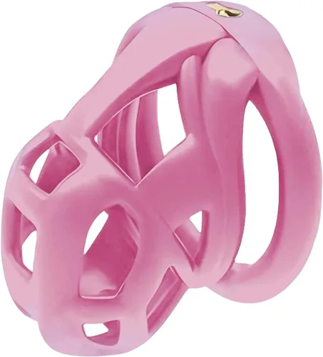 Miniatura 10 de Dispositivo de castidad masculina jaula para pene de resina 2.0, dispositivo de castidad masculina con 4 anillos para el pene, jaula de castidad