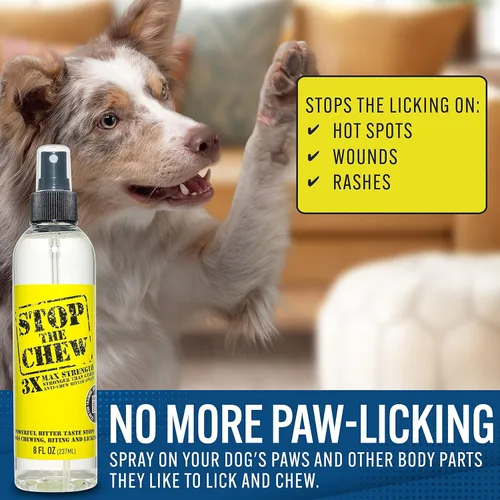 Miniatura 5 de Spray profesional anti mascadas para perros y cachorros, sin alcohol, disipador amargo más poderoso, 8 onzas