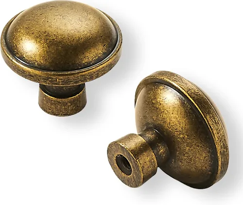 Miniatura 91 de khtumeware - Juego de 2 tiradores grandes para gabinete, diámetro 1-3/4 pulgadas, zinc resistente, para cajones, puertas y tocadores, color latón