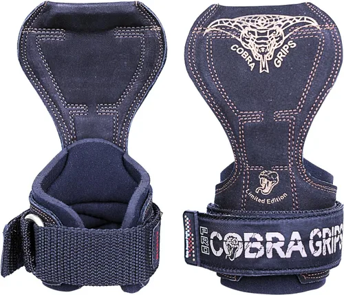 Miniatura 20 de Cobra Grips Weight Lifting Gloves with Adjustable Neoprene Padded Wrist Wraps - Heavy Duty Alternative to Power Lifting Hooks for Deadlifts