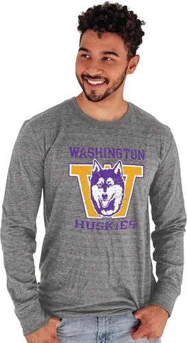 Miniatura 2 de NCAA - Camiseta de manga larga para hombre, triblend, retro, vintage