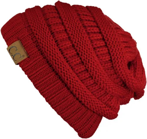 Miniatura 594 de C.C Trendy Warm Chunky Soft Stretch Cable Knit Beanie