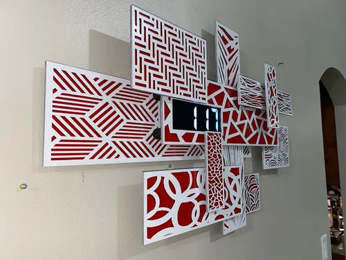 Miniatura 3 de Reloj de pared digital 3D Life Time 2023 Reloj de pared con diseño especial