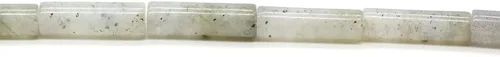 Miniatura 33 de Piedra de jaspe imperial negro natural de 0.157 x 0.512 in en forma de tubo de piedras preciosas cilíndricas sueltas manuales para hacer pulseras