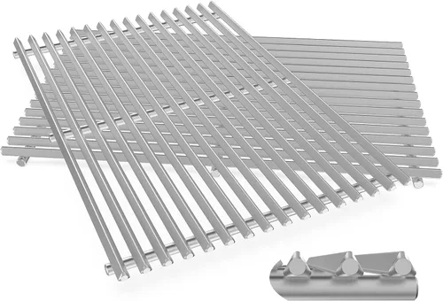 Miniatura 29 de QuliMetal Rejillas de parrilla de 47.6 cm y 9 mm para Weber Genesis II, piezas de parrilla para Weber Genesis II LX 300 Series, Genesis II E y S 310