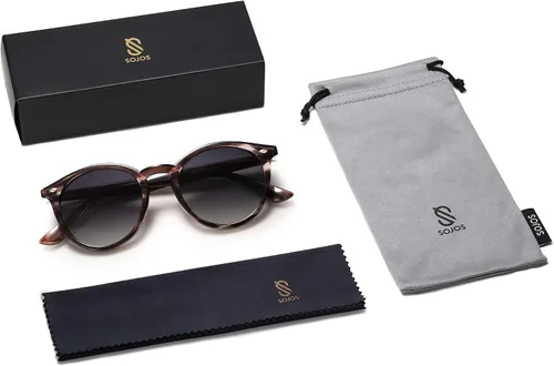 Miniatura 5 de SOJOS Retro Round Polarized Sunglasses for Women Men Classic Vintage Sunnies SJ2069