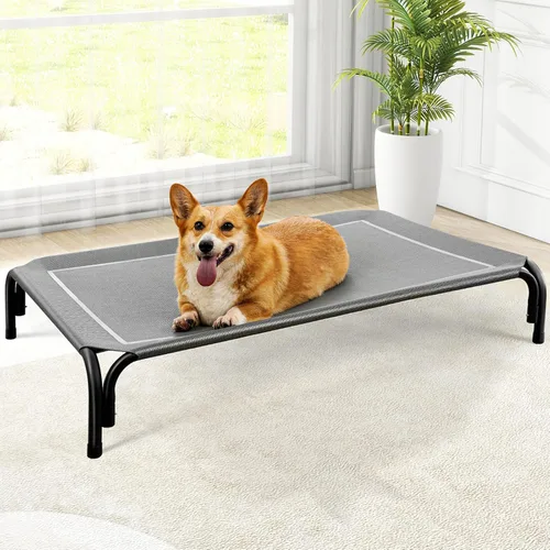 Miniatura 12 de Czpalo Cama elevada para perro, cama elevada para perros al aire libre para perros de tamaño extra grande, cuna refrescante portátil para mascotas