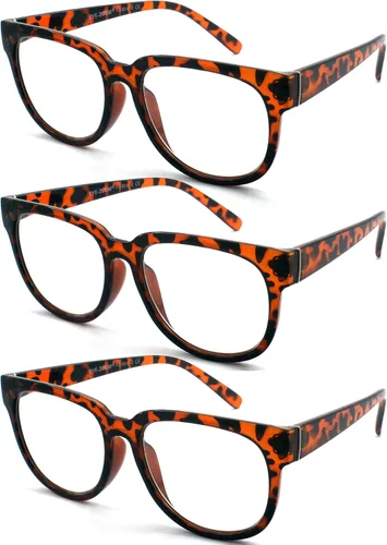Miniatura 8 de Paquete de 3 lentes de lectura para mujer con marco de plástico elegante