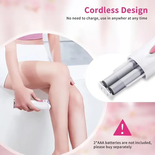 Miniatura 4 de Depiladora facial para mujer, depiladora facial con luz LED, pinzas eléctricas de deslizamiento suave para cara, brazos, piernas, línea de bikini