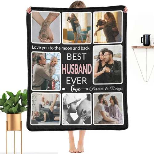 Miniatura 19 de Regalos para Tías Manta Personalizada con Foto, Haz una Manta Personalizada para Tías con Imagen Recuerdos Personalizados Souvenir Manta de Las