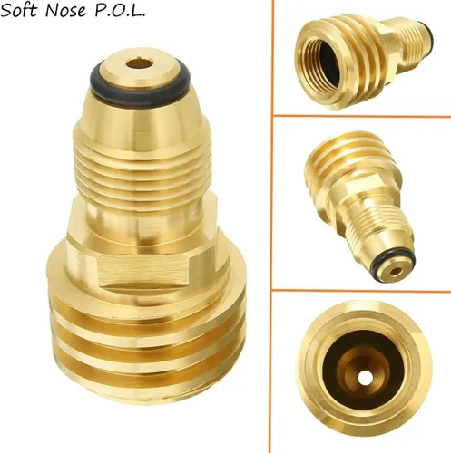 Miniatura 6 de Adaptador universal de tanque de propano antiguo a nuevo, convierte la válvula de servicio del tanque POL LP a QCC1 / tipo 1 manguera o regulador