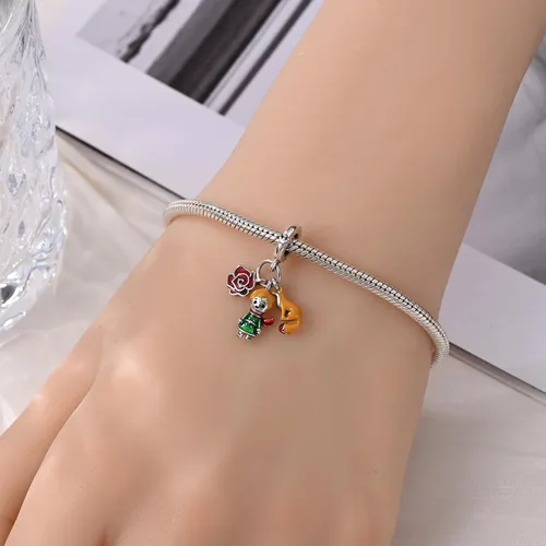 Miniatura 56 de LIGHTDOG Abalorios de plata de ley 925 para pulseras Pandora, collares para mujer, cuentas colgantes, cuentas de joyería, regalos para mujeres