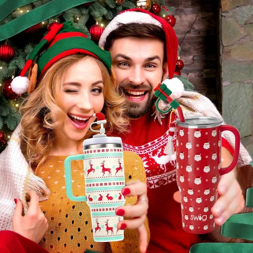 Miniatura 5 de Stanley Cup30 y 40 onzas, 8 cubiertas de popote de Navidad de 0.4 pulgadas para Stanley, accesorios para copas Stanley, a prueba de polvo
