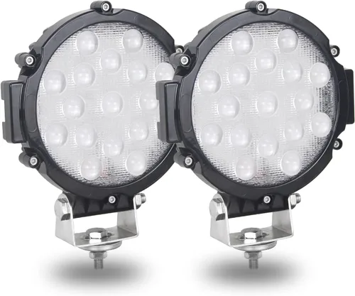 Miniatura 17 de SKYWORLD 2 unidades de 4 pulgadas 18 W de inundación LED de conducción todoterreno, luces antiniebla, iluminación de barco, luz de trabajo LED