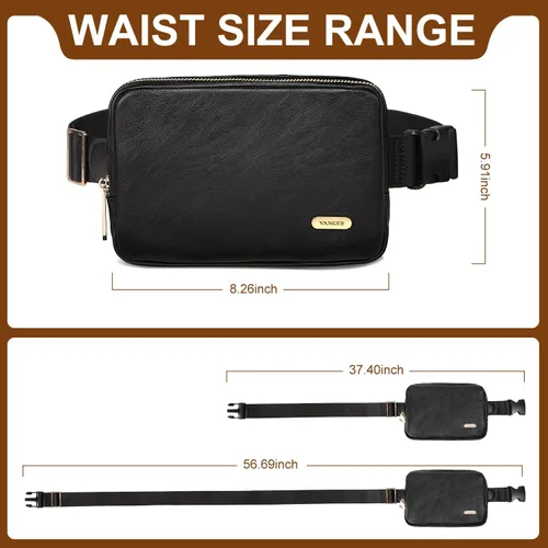 Miniatura 5 de Mini riñonera unisex, Negro -, Bolsa de cinturón