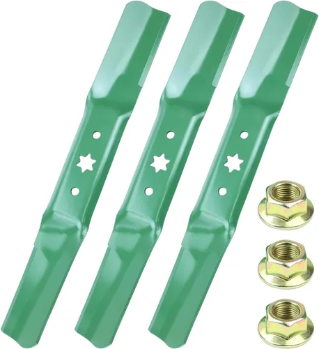 Miniatura 14 de Paquete de 3 cuchillas de cortacésped 115-5059-03 con pernos de hoja para Toro MX5000 MX5025 MX5050 MX5060 SW5000 Reemplazo Toro Timecutter 50