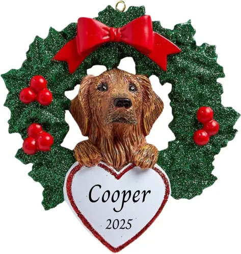 Miniatura 25 de Adornos personalizados para árbol de Navidad 2025 para mascotas, Chihuahua con corona, recuerdo para los amantes de los perros de los cachorros
