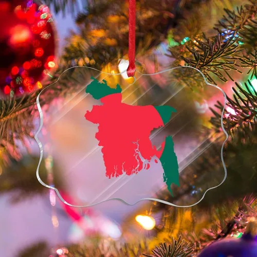 Miniatura 25 de Bandera de Albania, silueta de árbol, adorno de decoración de árbol de Navidad, bandera nacional, recuerdo de árbol de Navidad, recuerdo de Albania