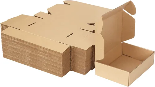 Miniatura 53 de MEBRUDY Cajas de envío de 4 x 4 x 2 pulgadas, paquete de 100 unidades, pequeñas cajas de cartón corrugado para enviar por correo, embalaje de Marrón
