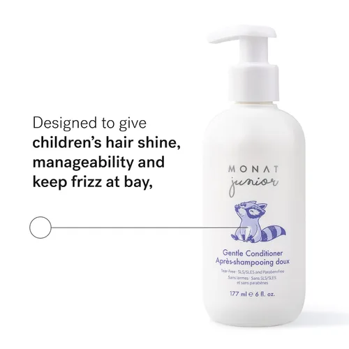 Miniatura 2 de MONAT Acondicionador Junior Gentle - Un acondicionador para el cabello antiencrespamiento seguro y suave para niños que se enjuaga rápidamente. Todo