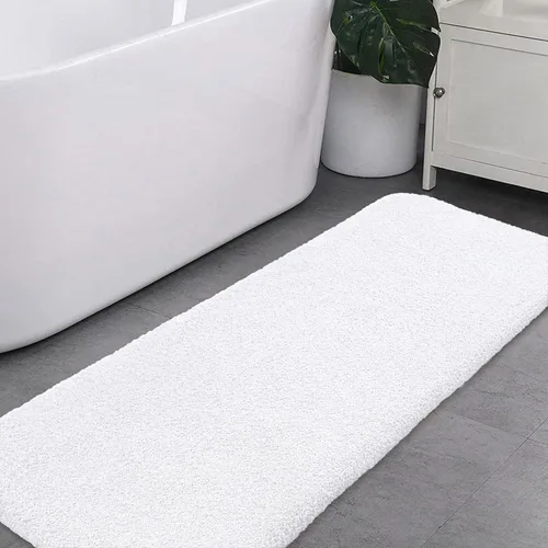 Miniatura 21 de VANZAVANZU Alfombras de Baño Antideslizantes Ultra Suaves Absorbentes de Microfibra Esponjosas Gruesas Alfombras de Baño Lavables a Máquina Gris