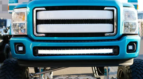 Miniatura 4 de iJDMTOY Barra de luz LED de 40 pulgadas para montaje en rejilla inferior compatible con Ford F250 F350 Super Duty 11-16, incluye (1) barra de luz
