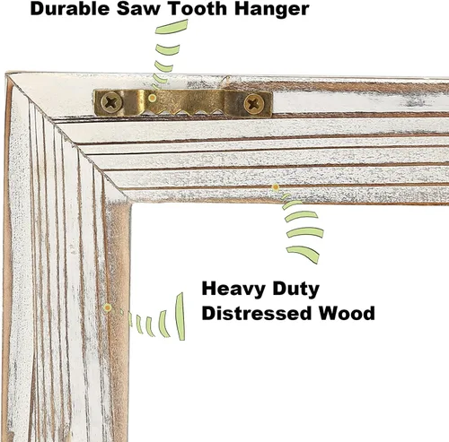 Miniatura 3 de CALIFORNIA CADE ELECTRONIC Decoración rústica de pared, marcos de madera de granero para ventana, decoración de habitación para el hogar o al aire