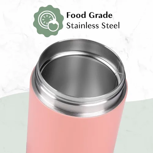 Miniatura 6 de Goodful Tarro de comida de acero inoxidable, recipiente de almacenamiento de alimentos aislado con sello al vacío de doble pared con asa de Rubor