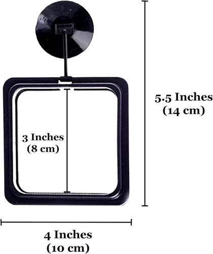 Miniatura 7 de SunGrow Anillo de alimentación de alimentos para peces, evita que las turbulencias del agua laven alimentos y plantas flotantes en el filtro