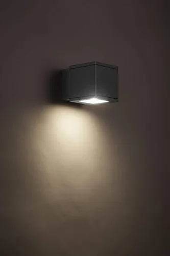 Miniatura 7 de WAC Lighting WS-W2505-AL Rubix - Lámpara de pared LED para exteriores, doble luz, 3000K, aluminio cepillado