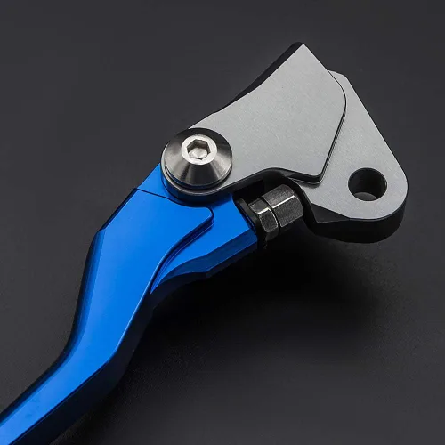 Miniatura 7 de Krace Juego de palancas de freno y embrague pivotantes CNC para motocross de bicicleta de tierra compatible con YZ80/85 2001 2002 2003 2004 2005