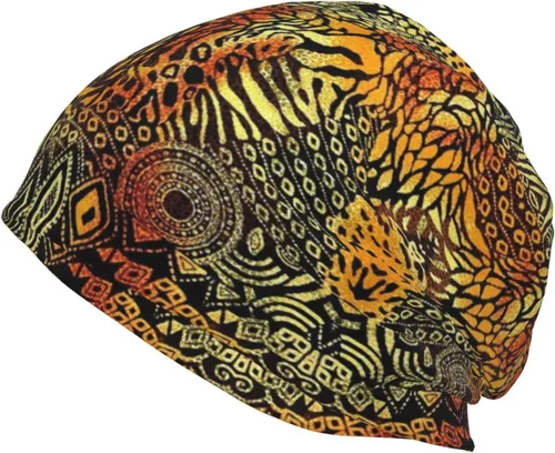 Miniatura 33 de Gorro africano holgado para adultos, tejido elástico, de calavera, gorro de invierno para exteriores para mujeres y hombres