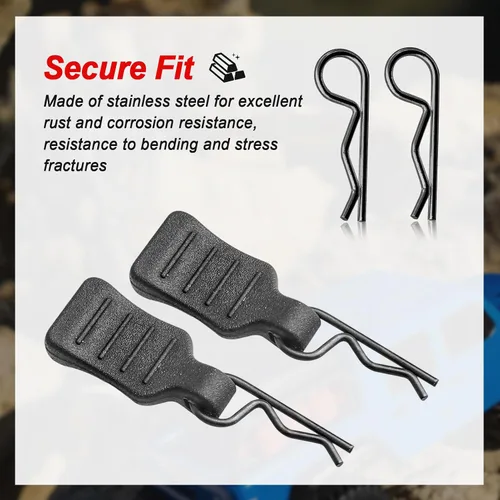 Miniatura 3 de Clips de cuerpo RC con lengüetas de tracción 1/24 1/28 RC Clips para RC Truck Crawler Drift Buggy Compatible con Axial SCX24 WLtoys K969 K989 P929
