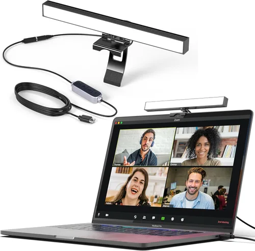 Miniatura 8 de HumanCentric Iluminación de videoconferencia, luz solo complementaria para transmisión y videoconferencia, el kit solo para complemento requiere un