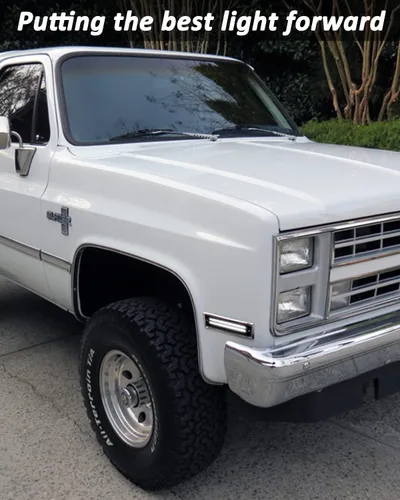 Miniatura 8 de Bestview Luces de posición laterales LED Compatibles con 1981-1991 Chevy C10 C20 C30 GMC C1500 C2500 Suburban Blazer Jimmy, lado del conductor