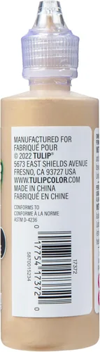 Miniatura 3 de Pintura para tela Tulip Puff con acabado metálico, pintura permanente para manualidades para ropa, proyectos de bricolaje, no tóxica, 4 fl oz, 3 Oro