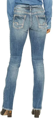 Miniatura 3 de Silver Jeans Co Suki - Jeans ajustados de tiro medio para mujer