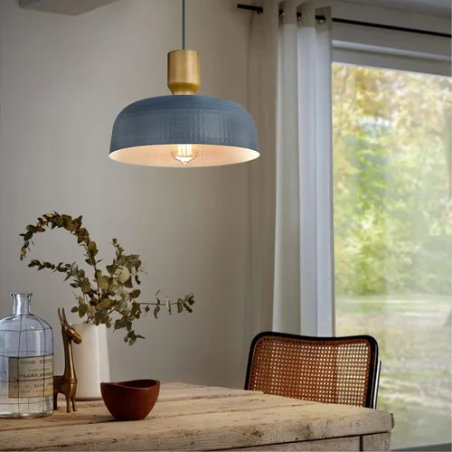 Miniatura 4 de Darkaway Accesorios de Lámparas Colgantes de Techo con Pantalla de Metal Martillado, Lámpara Colgante Moderna para Iluminación de Isla de Cocina