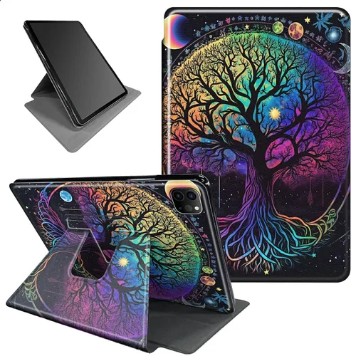 Miniatura 66 de Funda para iPad mini 6 para iPad mini 6ª generación 8.3 pulgadas 2021 360 grados giratorio soporte ligero cubierta inteligente protectora