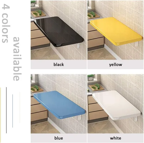 Miniatura 4 de Mesa plegable flotante para colgar en la pared, escritorio multifunción para ordenador/mesa/mesa de trabajo, mesa de comedor, cocina, tocador, 4